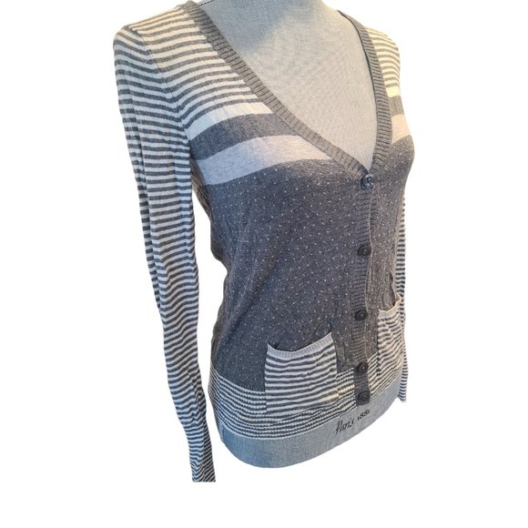 Bundle American Eagle Black Wash Distressed Jeggings Sweater and Cardigan - Picture 16 of 16